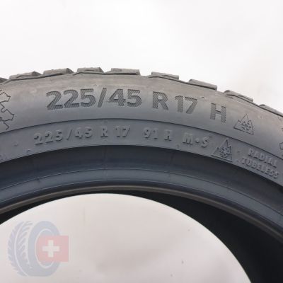 6. 225 45 17 2x CONTINENTAL 225/45 R17 91H WinterContact TS 870 Winterreifen 2023 8-7,5mm