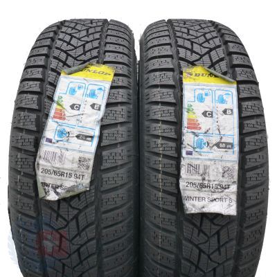 205 65 15 2x DUNLOP 205/65 R15 94T Winter Sport5 Winterreifen 2018 VOLL WIE NEU