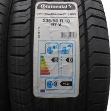 2. 4 x CONTINENTAL 235/50 R18 97V ContiSportContact 5 SUV Sommerreifen 2018 VOLL Wie Neu