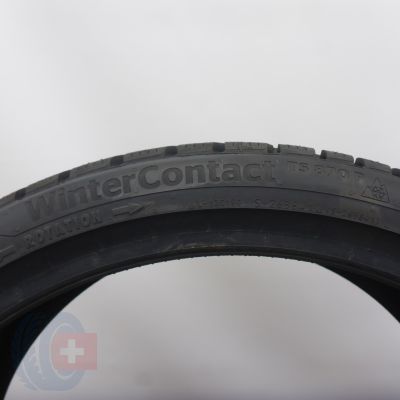 7. 255 30 19 2x CONTINENTAL 255/30 R19 91W XL WinterContact TS870P Winterreifen 2022 WIE NEU VOLL