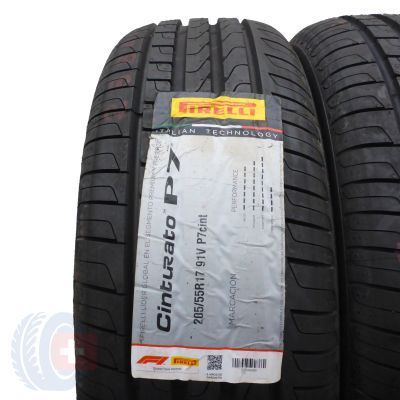 3. 205 55 17 4x PIRELLI 205/55 R17 91V XL Cinturato P7 Sommerreifen 2021 VOLL Wie Neu