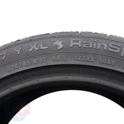 6. 225 45 17 4x UNIROYAL 225/45 R17 94Y XL RainSport 3 Sommerreifen 2018 WIE NEU VOLL