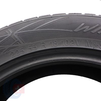 5. 225 55 18 4x VREDESTEIN 225/55 R18 102V XL Wintrac Pro Winterreifen 2019, 2022 7,2-8mm