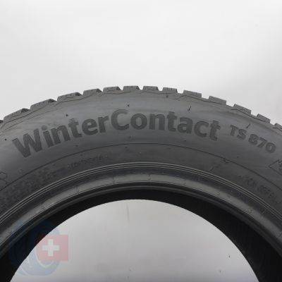 6. 195 65 15 4x CONTINENTAL 195/65 R15 91T WinterContact TS 870 Winterreifen  2022 8,2-8,8mm