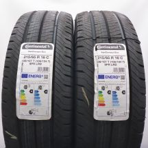 3. 215 65 16C 4x CONTINENTAL 215/65 R16C 109/107T VanContact Eco Sommerreifen 2022 WIE NEU