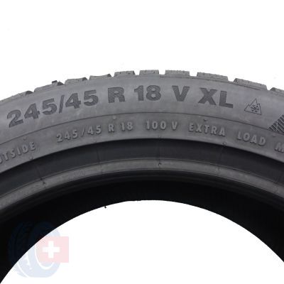 3. 245 45 18 1x CONTINENTAL  245/45 R18 100V XL WinterContact TS 850 P Winterreifen 2020 VOLL Ungebraucht   