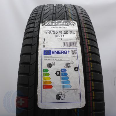 195 55 20 1x CONTINENTAL 195/55 R20 95H XL UltraContact Sommerreifen 2024 VOLL