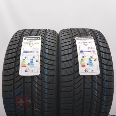 255 30 19 2x CONTINENTAL 255/30 R19 91W XL WinterContact TS870P Winterreifen 2022 WIE NEU VOLL