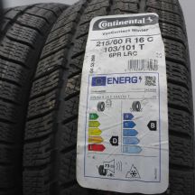 3. 215 60 16C 2x CONTINENTAL 215/60 R16C 103/101T VanContact Winter Winterreifen 2021 VOLL 3. 215 60 16C 2x CONTINENTAL 215/60 R16C 103/101T VanContact Winter Winterreifen 2021 VOLL