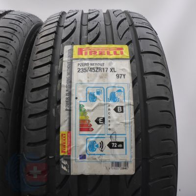 2. 235 45 17 2x PIRELLI 235/45 ZR17 97V XL P Zero Nero Sommerreifen 2019 Ungebraucht  