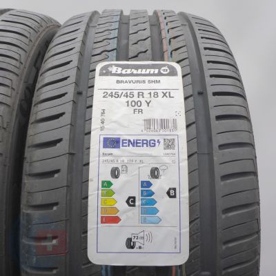 3. 245 45 18 2x BARUM 245/45 R18 100Y XL Bravuris 5 Sommerreifen 2020/21 VOLL 