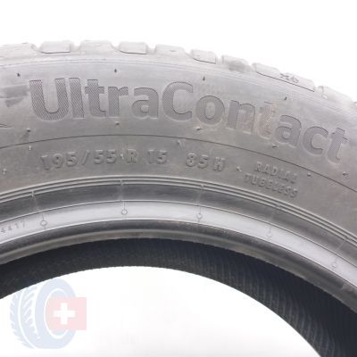 5. 195 55 15 2x CONTINENTAL 195/55 R15 85H UltraContact Sommerreifen 2022 Ungebraucht  