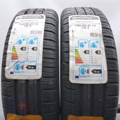 4. 155 65 14 4x CONTINENTAL 155/65 R14 75T EcoContact 6 Sommerreifen 2020 Ungebraucht  