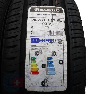 2. 205 50 17 4x BARUM 205/50 R17 XL Bravuris 5HM Sommerreifen 2022 WIE NEU VOLL