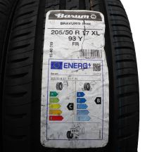 2. 205 50 17 4x BARUM 205/50 R17 XL Bravuris 5HM Sommerreifen 2022 WIE NEU VOLL