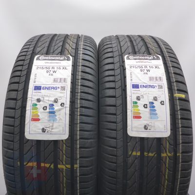 3. 215 55 16 4x CONTINENTAL 215/55 R16 99V XL UltraContact Sommerreifen 2022 VOLL