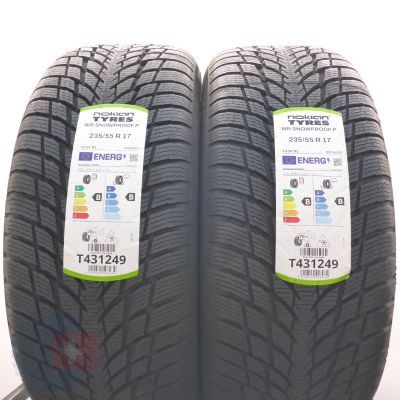 5. 235 55 17 4x NOKIAN 235/55 R17 103V XL WR Snowproof P Winterreifen 2025 VOLL WIE NEU