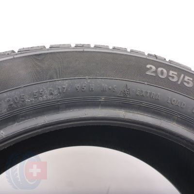 8. 205 55 17 4x CONTINENTAL 205/55 R17 95H XL ContiWinterContact TS 830 P RFT BMW Winterreifen 2024 VOLL WIE NEU 
