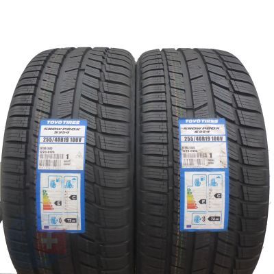 2 x TOYO  255/40 R19 100V XL SnowProx S954 Winterreifen  2019 VOLL WIE NEU