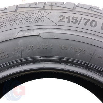 5. 2 x CONTINENTAL 215/70 R15C 109/107S ContiVanContact 100 Sommerreifen 2023 WIE NEU VOLL