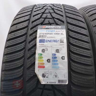 2. 275 40 20 2x HANKOOK 275/40 R20 106H XL Winter I cept evo3x Winterreifen 2024 VOLL WIE NEU 