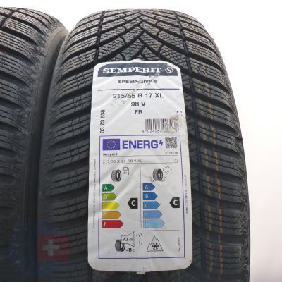 2. 215 55 17 4x SEMPERIT 215/55 R17 98V XL Speed-Grip 5 Winterreifen 2025 VOLL WIE NEU 