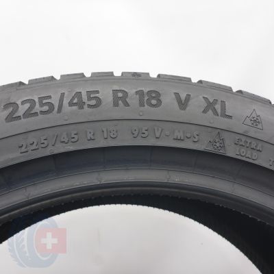 5. 225 45 18 4x CONTINENTAL 225/45 R18 95V XL WinterContact TS870P Winterreifen 2021 7,5-8mm