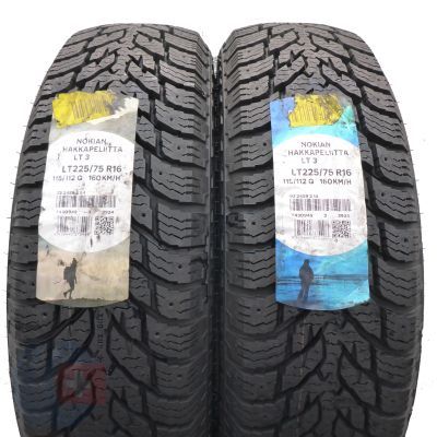  225 75  16 2x NOKIAN 115/112Q Hakkapeliitta LT 3 Winterreifen 2019 VOLL 