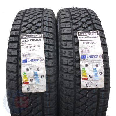 4. 195 65 16C 4x BRIDGESTONE 195/65 R16C 104/102T Blizzak W810 Winterreifen 2021 VOLL WIE NEU