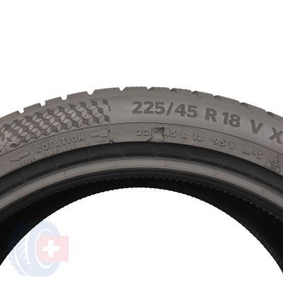 8. 225 45 18 4x CONTINENTAL 225/45 R18 95V XL WinterContact TS870P Winterreifen 2021 7,2mm