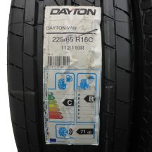 2. 4 x DAYTON 225/65 R16C 112/110R VAN Sommerreifen 2018 VOLL Wie Neu