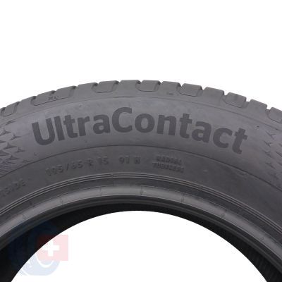 3. 195 65 15 1x CONTINENTAL 195/65 R15 91H UltraContact Sommerreifen 7mm 2021 Wie Neu