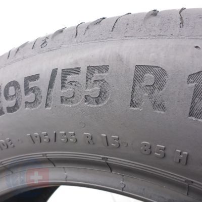 7. 2 x CONTINENTAL 195/55 R15 85H EcoContact 6 Sommerreifen  2021 6-6.2mm 