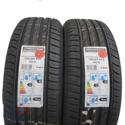 5. 4 x BRIDGESTONE 195/65 R15 95V XL DriveGuard RFT Sommerreifen  2016 VOLL WIE NEU 