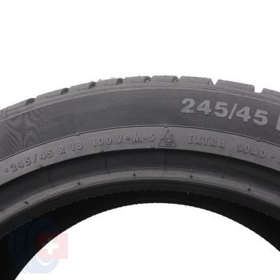 4. 2 x CONTINENTAL 245/45 R18 100V XL ContiWinterContact TS830P RunFlat BMW Winterreifen 2015 7,8mm