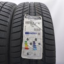 2. 235 45 21 2x CONTINENTAL 235/45 R21 101T XL WinterContact TS 870 P Winterreifen 2023  VOLL WIE NEU 