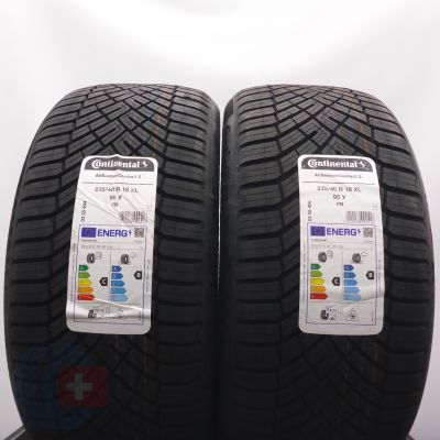 5. 235 40 18 4x CONTINENTAL 235/40 R18 95Y XL AllSeasonContact2 Ganzjahresreifen 2025 VOLL WIE NEU
