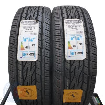 3. 225 60 18 4x CONTINENTAL 225/60 R18 100H ContiCrossContact LX2 Sommerreifen M+S 2019 WIE NEU VOLL