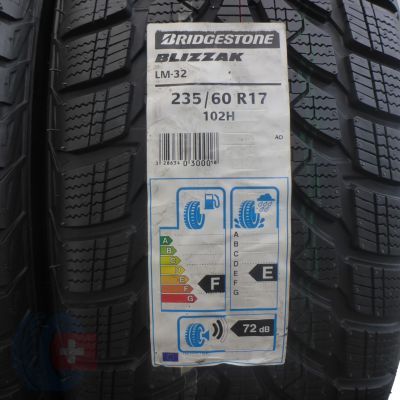 3. 2 x BRIDGESTONE 235/60 R17 102H Blizzak LM-32 Winterreifen 2016 VOLL WIE NEU 