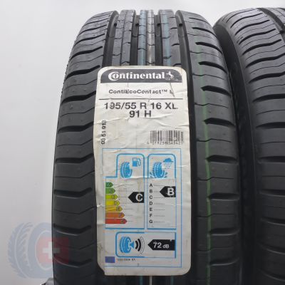 3. 195 55 16 4x CONTINENTAL195/55 R16 91H XL ContiEcoContact 5 Sommerreifen 2020 