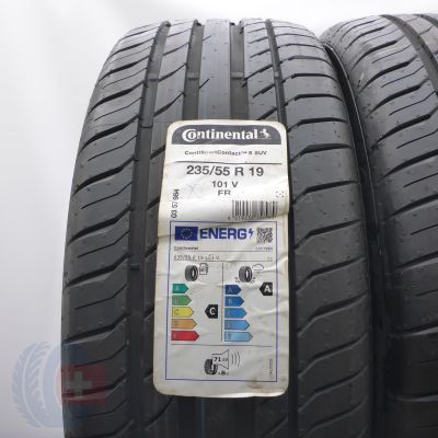 2. 235 55 19 2x CONTINENTAL 235/55 R19 101V ContiSportContact 5 SUV Sommerreifen 2022 Ungebraucht   