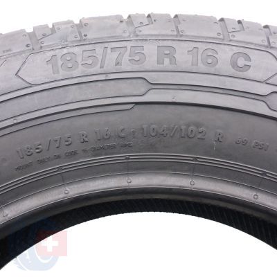 6. 4 x CONTINENTAL 185/75 R16C 104/102R ContiVanContact 200 Sommerreifen 2019 WIE NEU VOLL