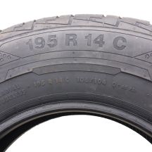 6. 195 80 14C 2x CONTINENTAL 195/80 R14C 106/104Q ContiVanContact 100 Sommerreifen 2023 VOLL Wie Neu