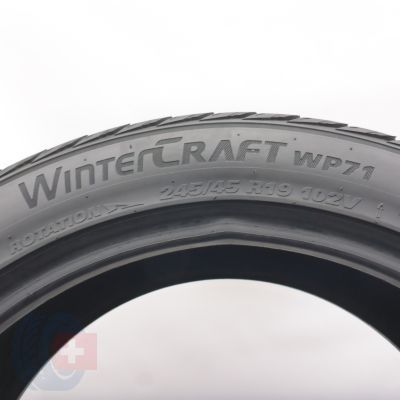 4. 245 45 19 2x KUMHO 245/45 R19 102V XL WinterCraft WP71 Winterreifen 2018 7,2-7,5mm