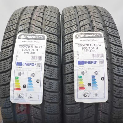 3. 205 70 15C 4x CONTINENTAL 205/70 R15C 106/104R VanContact Winter Winterreifen 2021/22 VOLL 