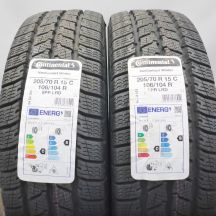 3. 205 70 15C 4x CONTINENTAL 205/70 R15C 106/104R VanContact Winter Winterreifen 2021/22 VOLL 