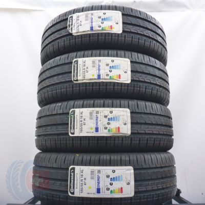 185 55 16 4x CONTINENTAL 185/55 R16 87H EcoContact 6 Sommerreifen 2023 VOLL WIE NEU 