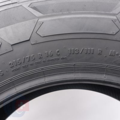 7. 215 75 16C 2x CONTINENTAL 113/111R VanContact Winter Winterreifen 2019/20 VOLL WIE NEU 