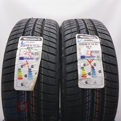 215 45 18 2x BARUM 215/45 R18 93V XL Polaris 5 Winterreifen 2022 Ungebraucht  