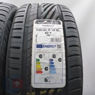 3.  225 40 19 2x UNIROYAL 225/40 R19  93Y XL RainSport 5 Sommerreifen 2021 Ungebraucht  
